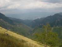 Vista valle Turrite cava dal Monte Forato