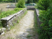 Old stone bridge along the road salt and iron or The road salt